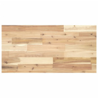 Produktbild för Svävande hyllor 3 st 100x40x4 cm obehandlat massivt akaciaträ