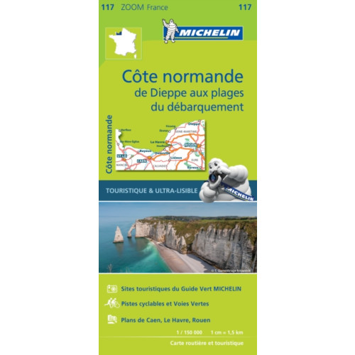 Michelin Editions Des Voyages Normandy Coast - Zoom Map 117