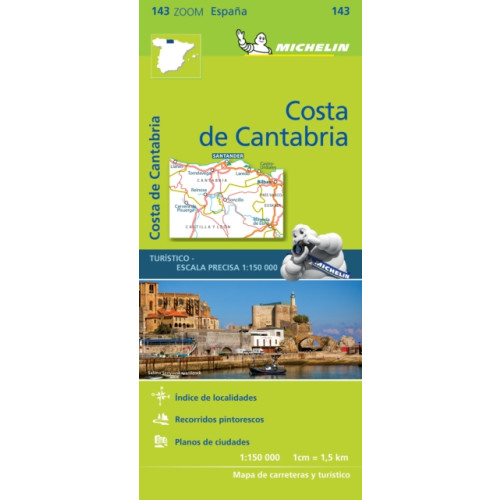 Michelin Editions Des Voyages Costa de Cantabria - Zoom Map 143