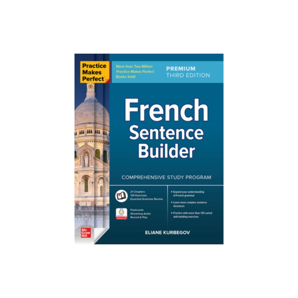 Produktbild för Practice Makes Perfect: French Sentence Builder, Premium Third Edition (häftad, eng)