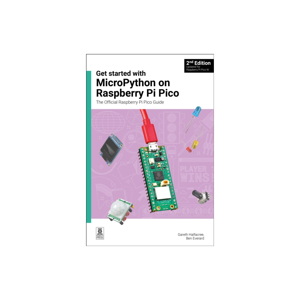 Produktbild för Get started with MicroPython on Raspberry Pi Pico (häftad, eng)
