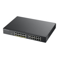 Produktbild för Zyxel GS1900-24EP hanterad L2 Gigabit Ethernet (10/100/1000) Strömförsörjning via Ethernet (PoE) stöd Svart