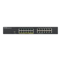 Produktbild för Zyxel GS1900-24EP hanterad L2 Gigabit Ethernet (10/100/1000) Strömförsörjning via Ethernet (PoE) stöd Svart