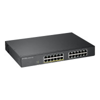 Produktbild för Zyxel GS1900-24EP hanterad L2 Gigabit Ethernet (10/100/1000) Strömförsörjning via Ethernet (PoE) stöd Svart