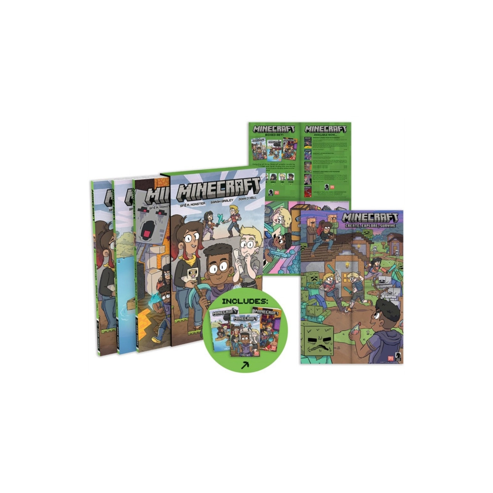 Produktbild för Minecraft Boxed Set (Graphic Novels) (inbunden, eng)