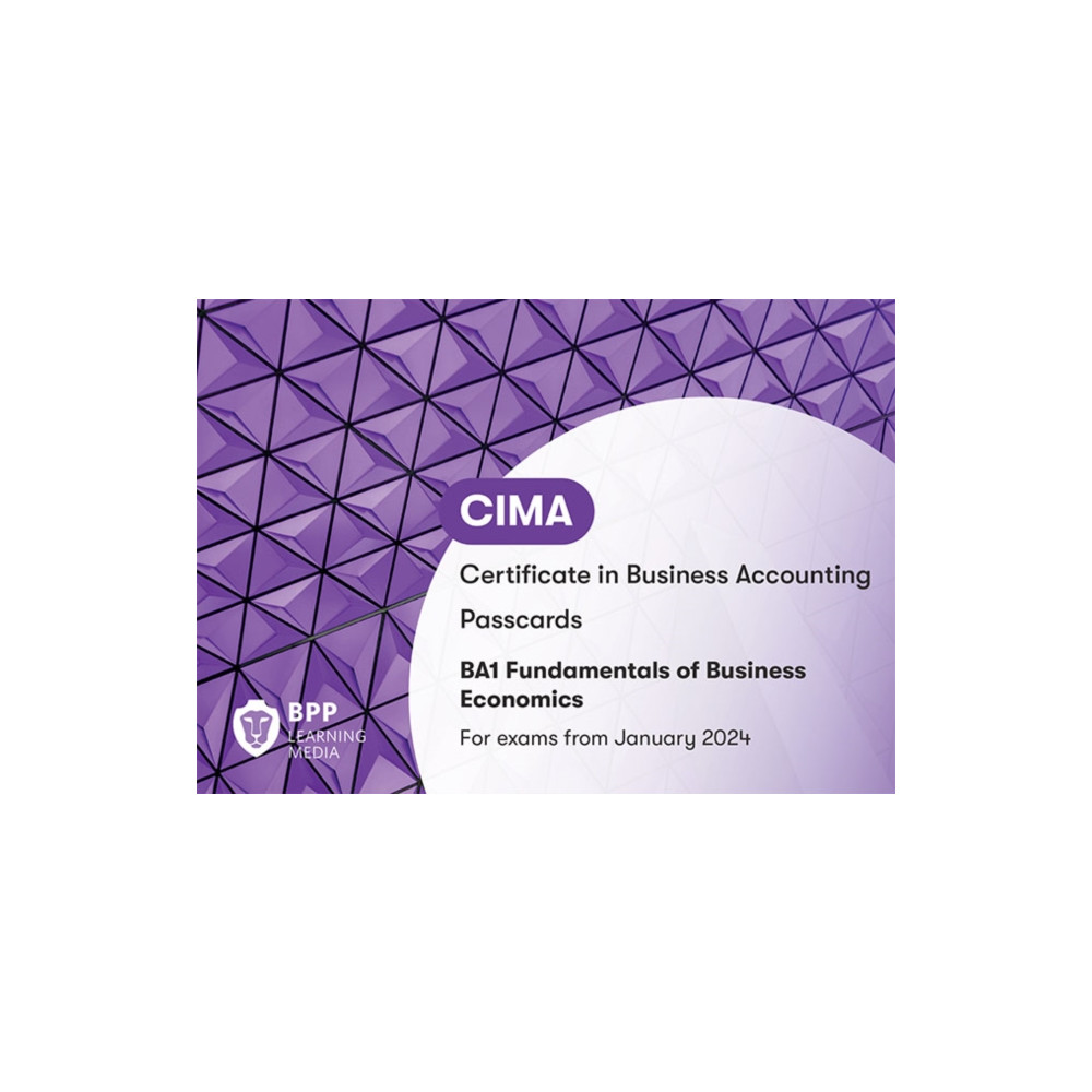 Produktbild för CIMA BA1 Fundamentals of Business Economics (bok, spiral, eng)