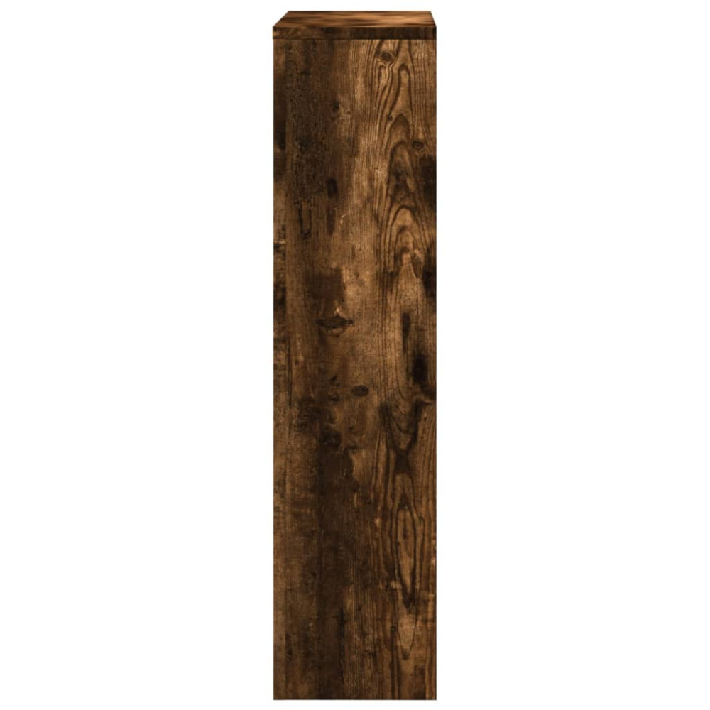 Produktbild för Elementskydd rökfärgad ek 104x20x82 cm konstruerat trä