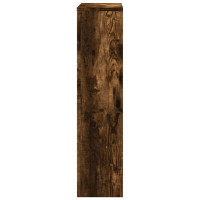 Produktbild för Elementskydd rökfärgad ek 104x20x82 cm konstruerat trä