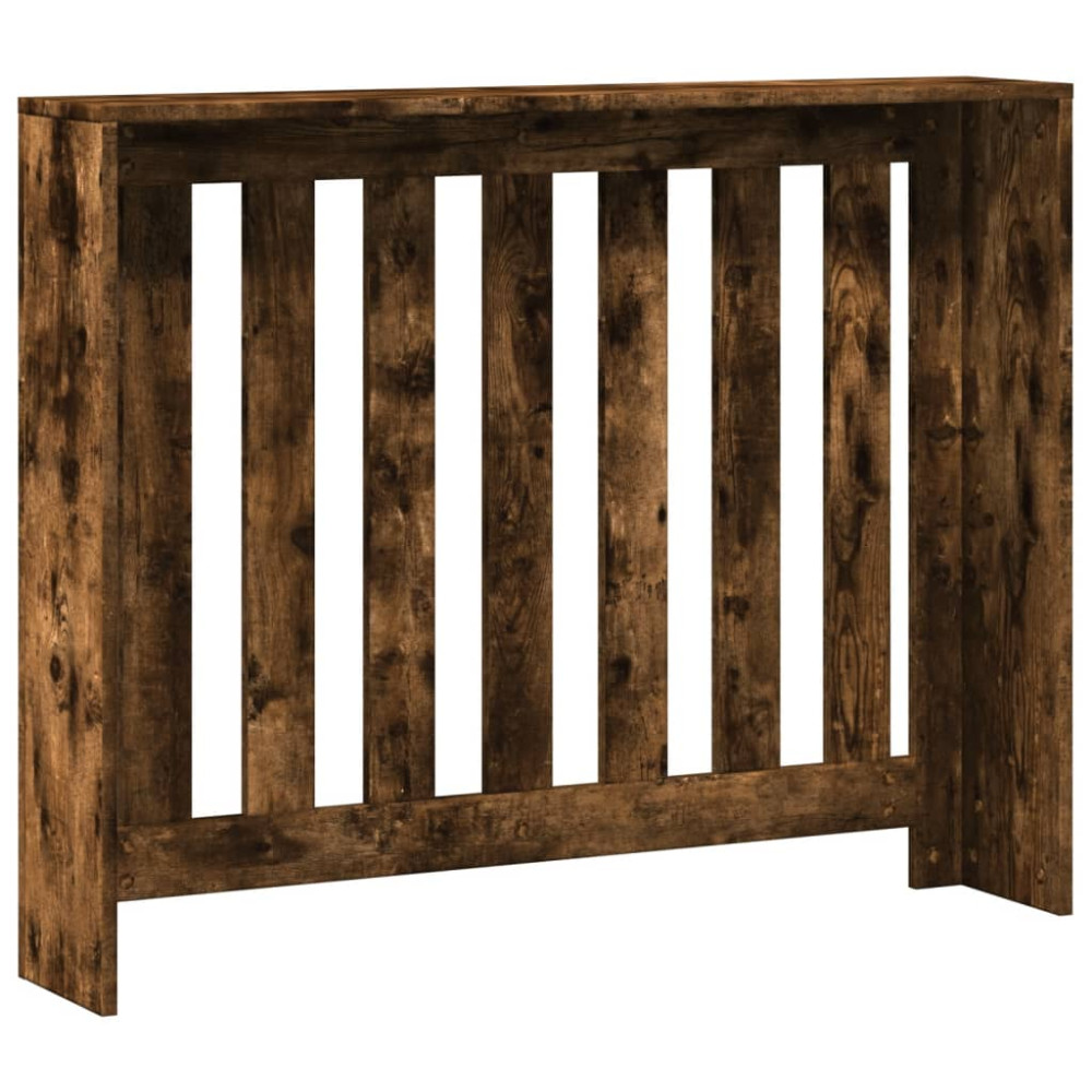 Produktbild för Elementskydd rökfärgad ek 104x20x82 cm konstruerat trä