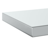 Produktbild för Vägghyllor 2 st 50x23,5x3 cm silver rostfritt stål