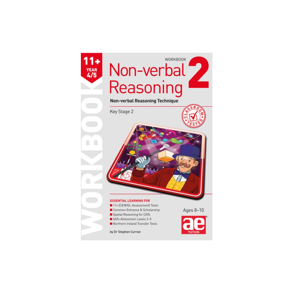 Produktbild för 11+ Non-verbal Reasoning Year 4/5 Workbook 2 (häftad, eng)