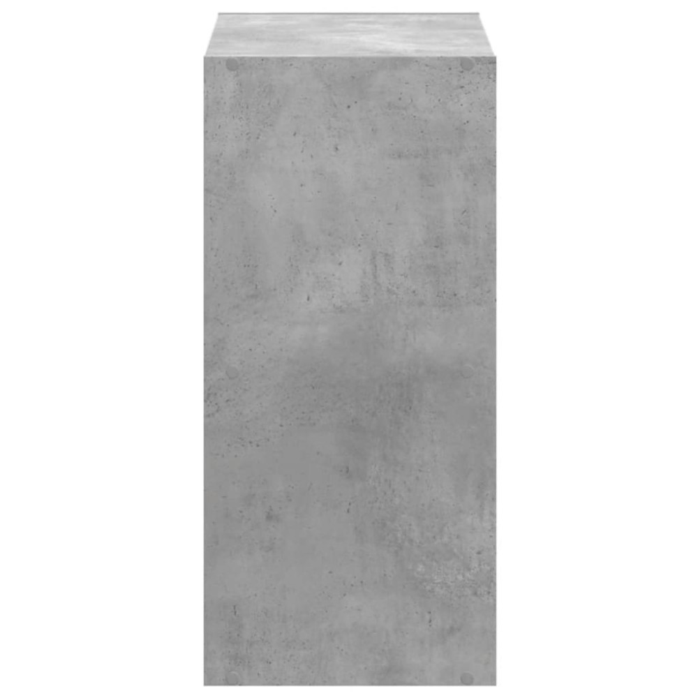 Produktbild för Bokhylla betonggrå 68,5x32x68,5 cm konstruerat trä