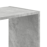 Produktbild för Bokhylla betonggrå 68,5x32x68,5 cm konstruerat trä