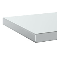 Produktbild för Vägghyllor 2 st 50x30x3 cm silver rostfritt stål