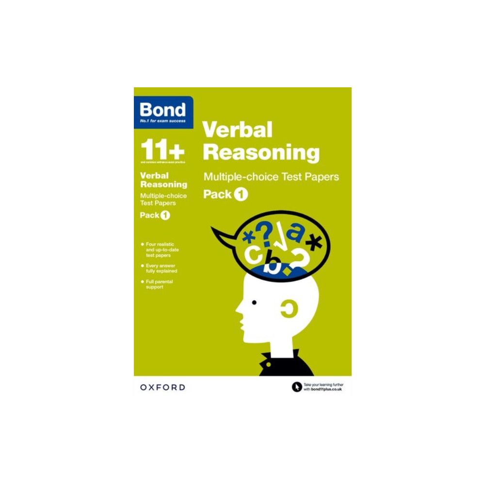 Produktbild för Bond 11+: Verbal Reasoning: Multiple-choice Test Papers (for GL Assessment & other 11 plus exams) (häftad, eng)
