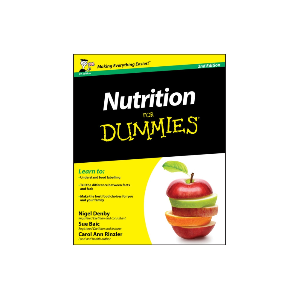 Produktbild för Nutrition For Dummies, UK Edition (häftad, eng)
