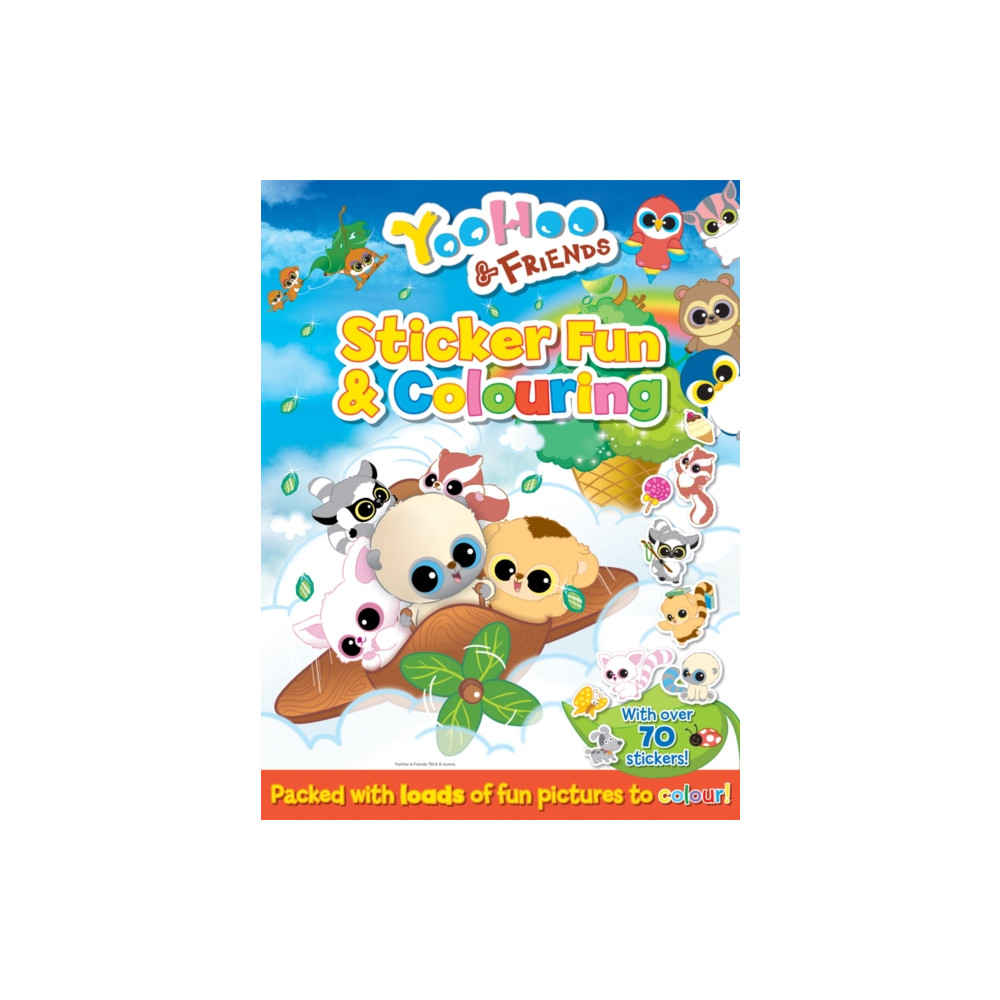 Produktbild för Yoo Hoo & Friends Sticker Fun and Colouring (häftad, eng)