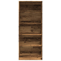 Produktbild för Garderob åldrat trä 80x50x200 cm konstruerat trä
