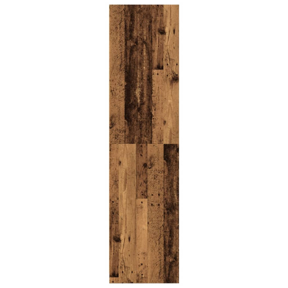 Produktbild för Garderob åldrat trä 80x50x200 cm konstruerat trä