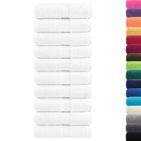 Produktbild för Premium gästhanddukar SOLUND 10 st vit 30x50cm 600gsm