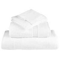 Produktbild för Premium gästhanddukar SOLUND 10 st vit 30x50cm 600gsm