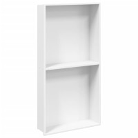 Produktbild för Duschnisch matt vit 32x62x9 cm rostfritt stål