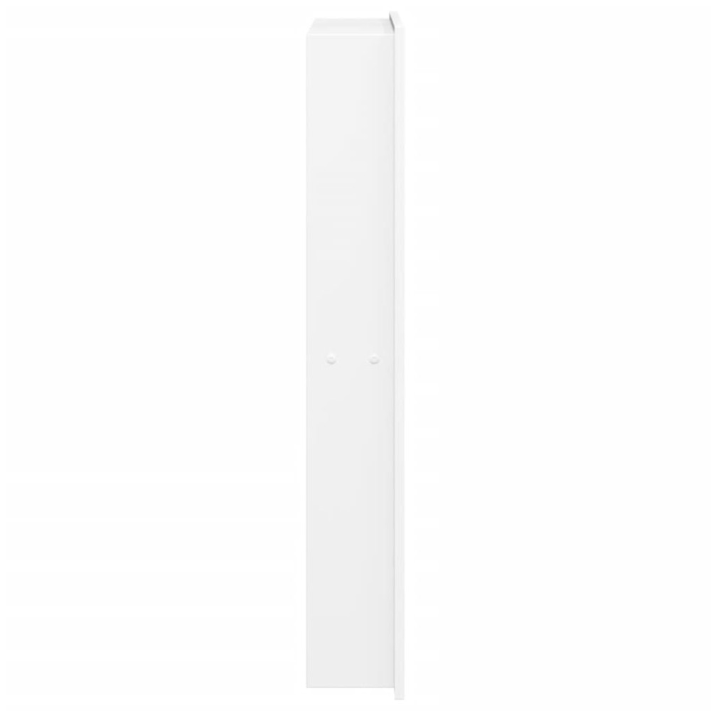 Produktbild för Duschnisch matt vit 32x62x9 cm rostfritt stål