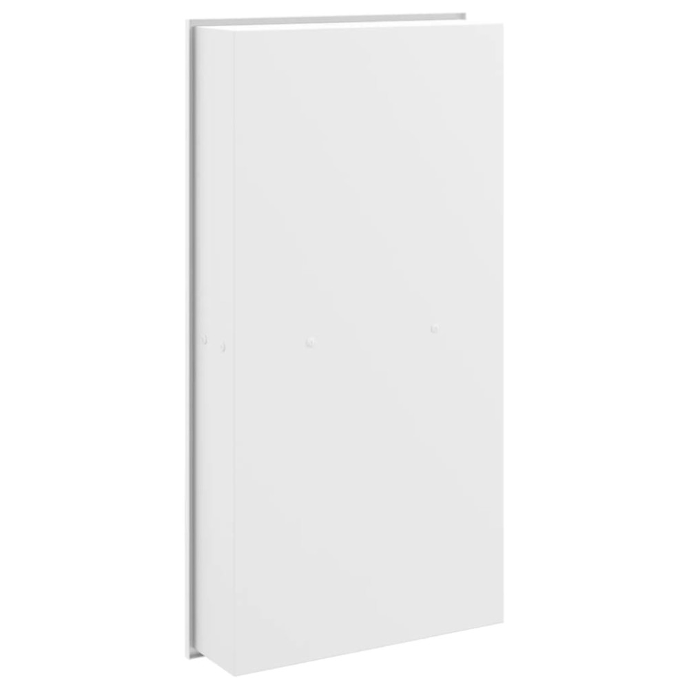 Produktbild för Duschnisch matt vit 32x62x9 cm rostfritt stål