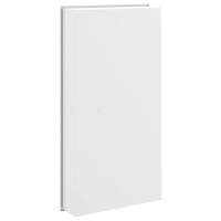 Produktbild för Duschnisch matt vit 32x62x9 cm rostfritt stål