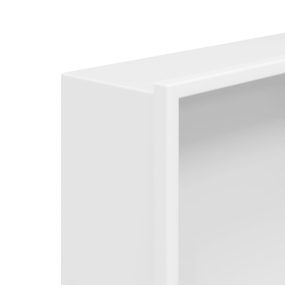 Produktbild för Duschnisch matt vit 32x62x9 cm rostfritt stål