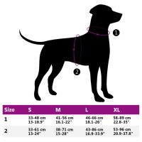 Produktbild för Hundsele med koppel & krage Justerbar brun XL