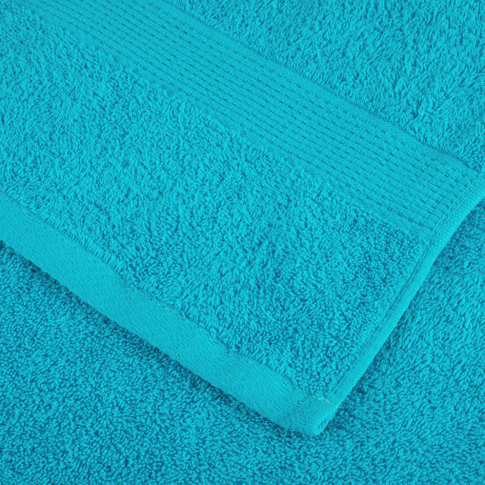 Produktbild för Premium gästhanddukar SOLUND 10 st turkos 30x50 cm 600 gsm