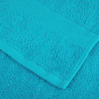 Produktbild för Premium gästhanddukar SOLUND 10 st turkos 30x50 cm 600 gsm