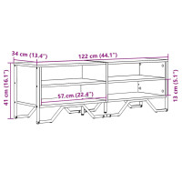 Produktbild för Tv-bänk sonoma ek 122x34x41 cm konstruerat trä