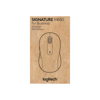 Produktbild för Logitech Signature M650 for Business - mus - 2.4 GHz, Bluetooth - offwhite