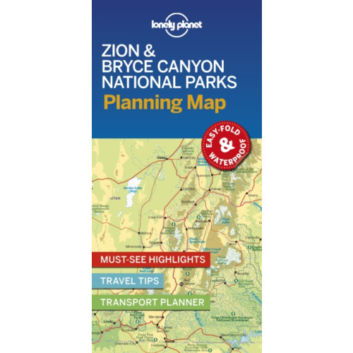 Lonely Planet Global Limited Lonely Planet Zion & Bryce Canyon National Parks Planning Map