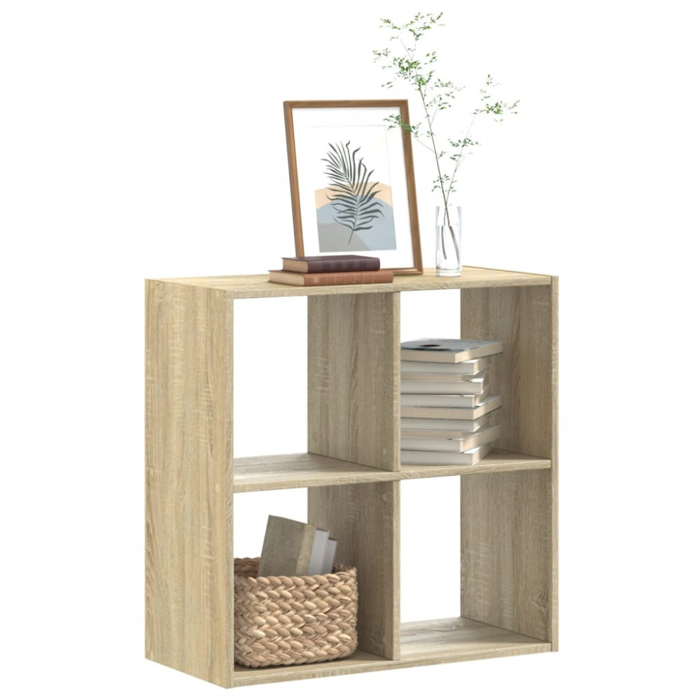 Produktbild för Bokhylla sonoma-ek 68,5x32x68,5 cm konstruerat trä