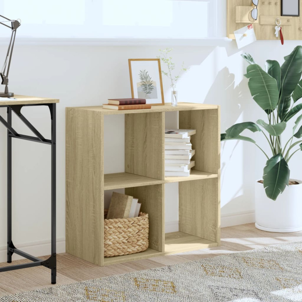 Produktbild för Bokhylla sonoma-ek 68,5x32x68,5 cm konstruerat trä