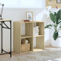 Produktbild för Bokhylla sonoma-ek 68,5x32x68,5 cm konstruerat trä