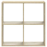 Produktbild för Bokhylla sonoma-ek 68,5x32x68,5 cm konstruerat trä