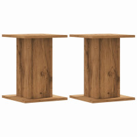 Produktbild för Högtalarställ 2 st ek 30x30x40 cm konstruerat trä