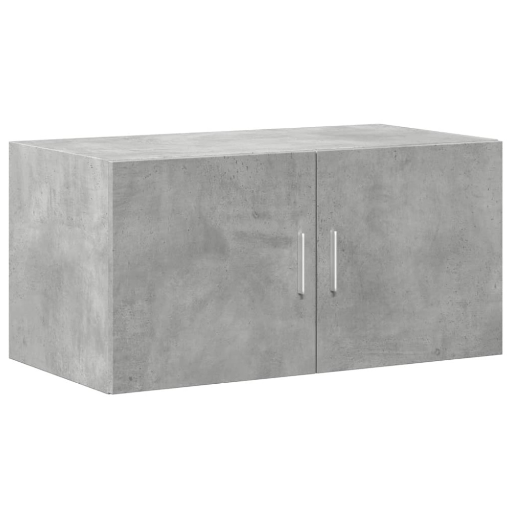 Produktbild för Väggskåp betonggrå 80x42,5x40 cm konstruerat trä