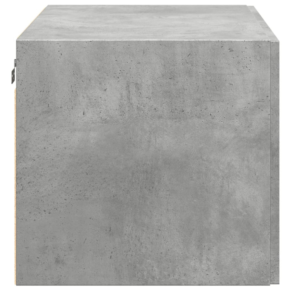 Produktbild för Väggskåp betonggrå 80x42,5x40 cm konstruerat trä