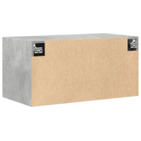 Produktbild för Väggskåp betonggrå 80x42,5x40 cm konstruerat trä