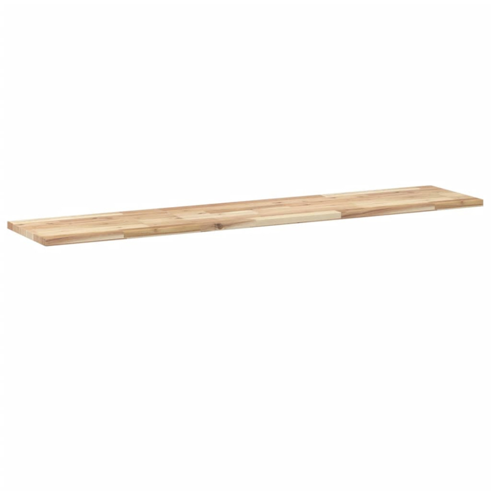 Produktbild för Svävande hyllor 4 st 140x30x2 cm obehandlat massivt akaciaträ