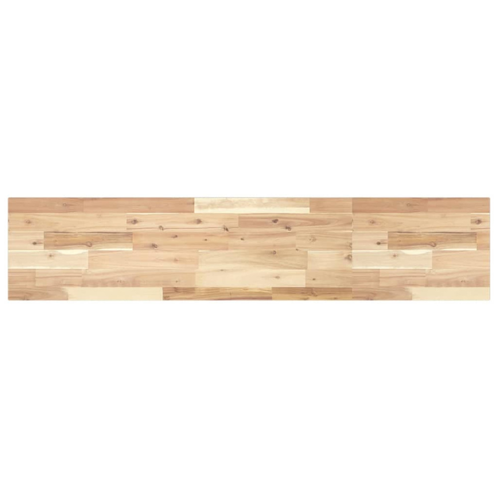Produktbild för Svävande hyllor 4 st 140x30x2 cm obehandlat massivt akaciaträ