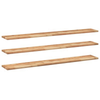Produktbild för Svävande hyllor 3 st 120x20x2 cm behandlat massivt akaciaträ