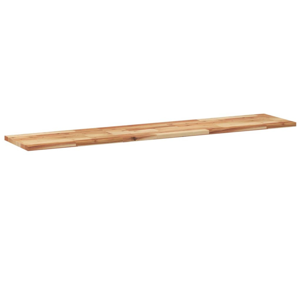 Produktbild för Svävande hylla 120x30x2 cm behandlat massivt akaciaträ