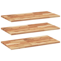 Produktbild för Svävande hyllor 3 st 60x40x2 cm behandlat massivt akaciaträ