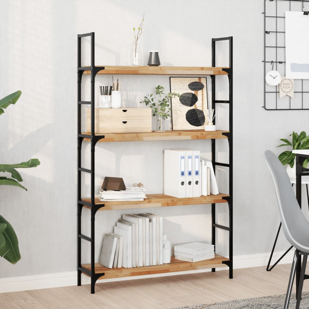 Produktbild för Svävande hyllor 3 st 80x20x4 cm behandlat massivt akaciaträ